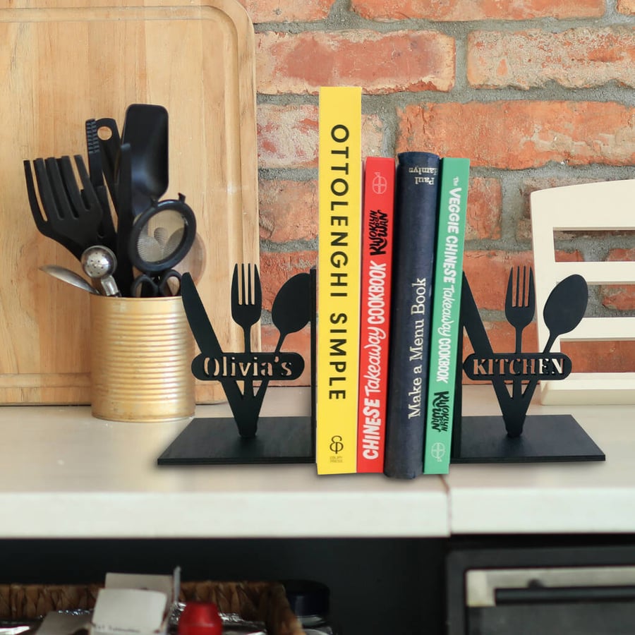 Personalised Kitchen Bookends