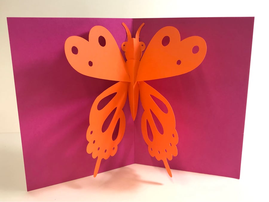 Pop-up Butterfly greetings card