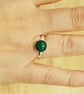 Adjustable Malachite ring. 925 sterling silver rings for women - Image 2