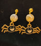 Gold Plated Spider Stud earrings - Image 1