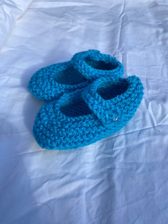 Turquoise Mary Janes