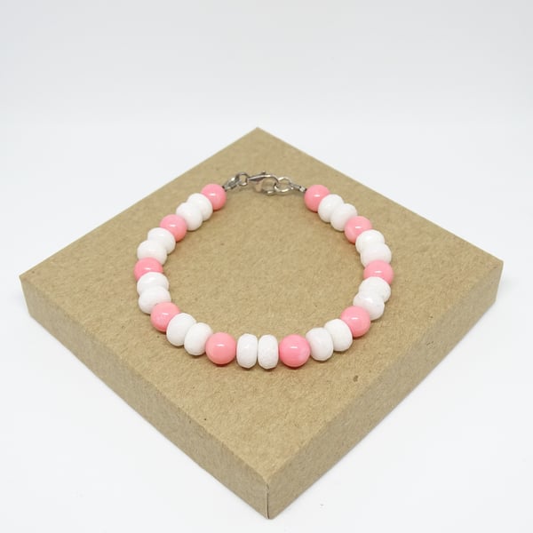 Coral & Quartz Bracelet