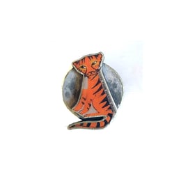 Amazing statement Tiger and moon William Blake Resin Brooch by EllyMental