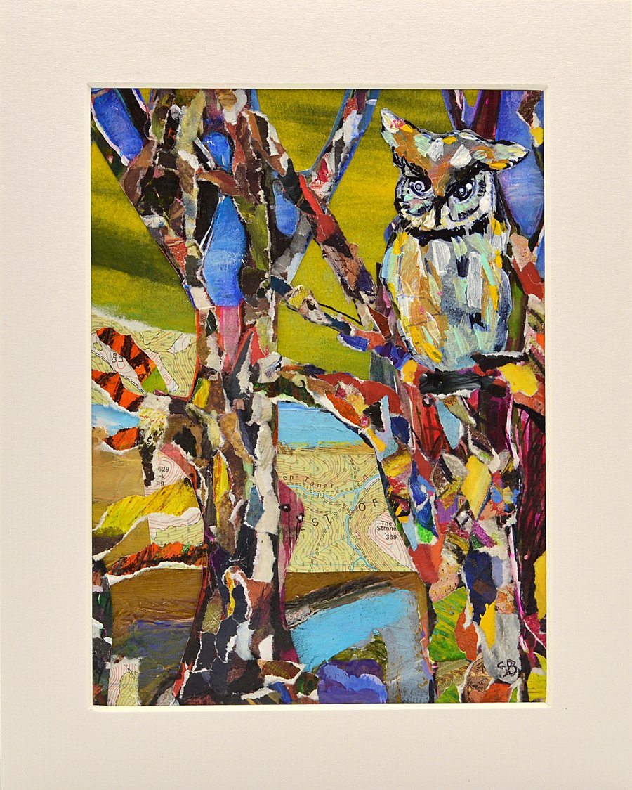 Original Artwork of an Owl (10 x 8 inches)