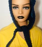 Crochet hooded scarf balaclava 