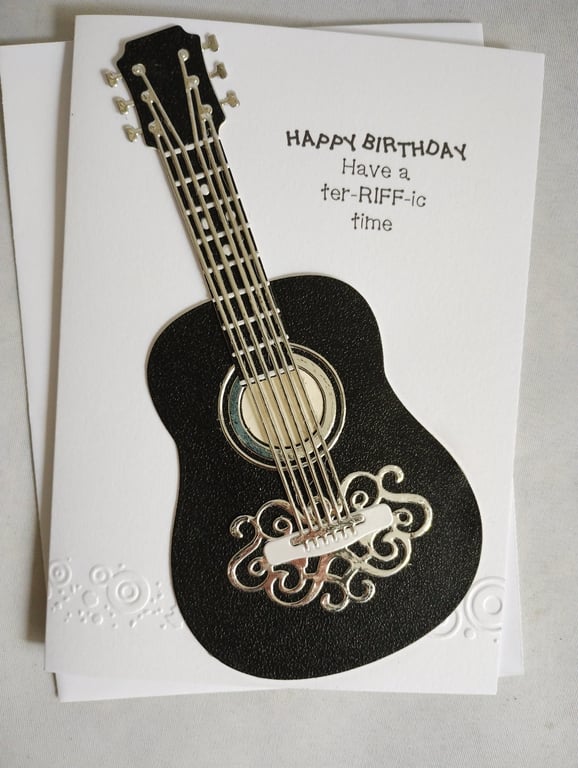 Black and Silver Guitar - Have a terRIFFic time 