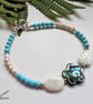 Howlite, Abolone Shell & Mother of Pearl Bracelet  - Image 4