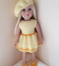 KNITTING PATTERN PDF Lemon Beret for Doll - Image 4