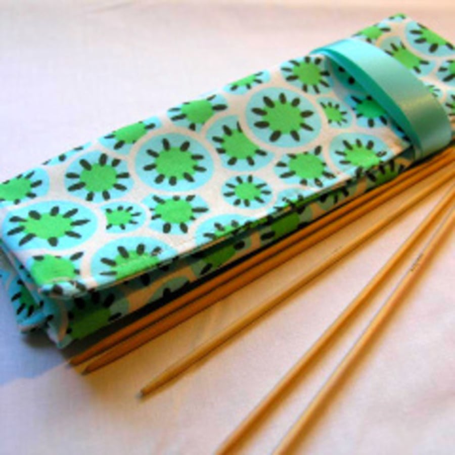 Knitting  DPN Roll-Turquoise