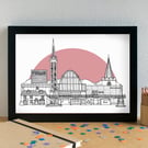 Stevenage Skyline Art Print