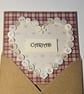 Cariad Welsh Square Button Heart Card Size 5" x 5" (12.5cm x 12.5cm) - Image 6