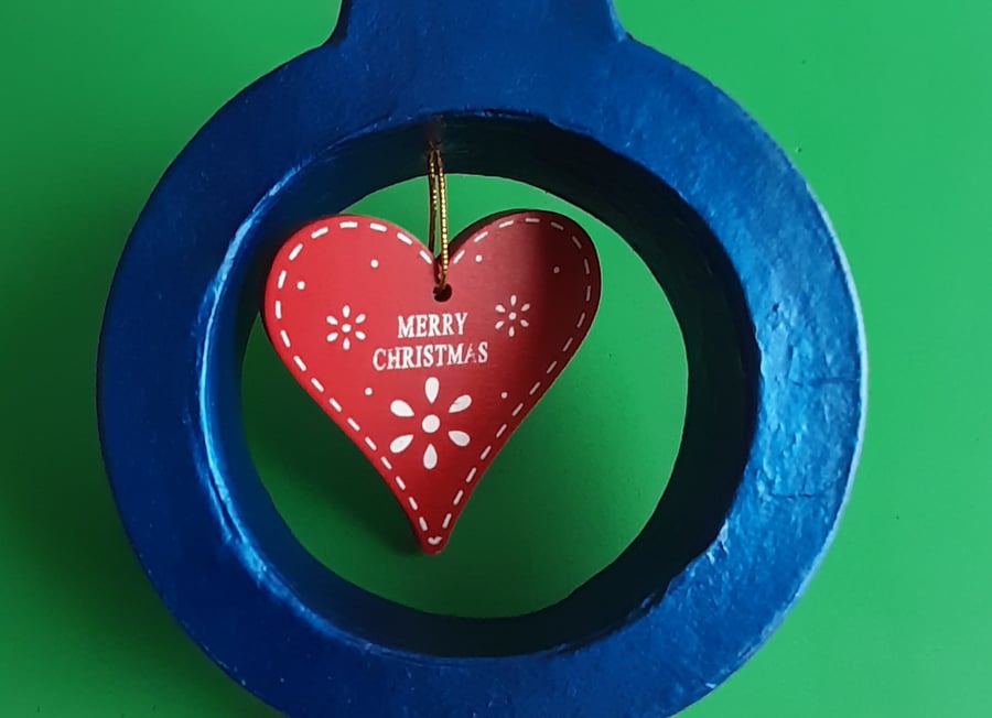 Christmas Bauble - paper mache