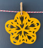 Summer Flower Papercut Garland (rainbow) - Image 2