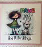 Handmade Framed Funny Dog Art Print, 'Paws and Enjoy' - Image 2