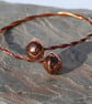 Copper torc bangle bracelet,   B49 - Image 4