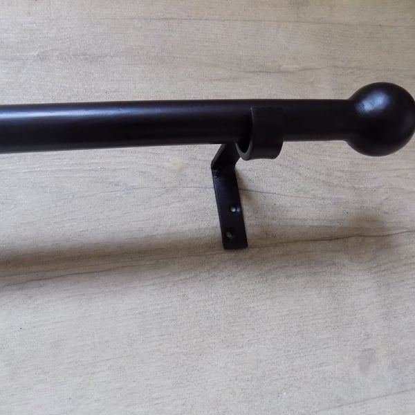 Quality Curtain Pole Set-Up ............Wrought Iron (Forged Steel) Made Crafted