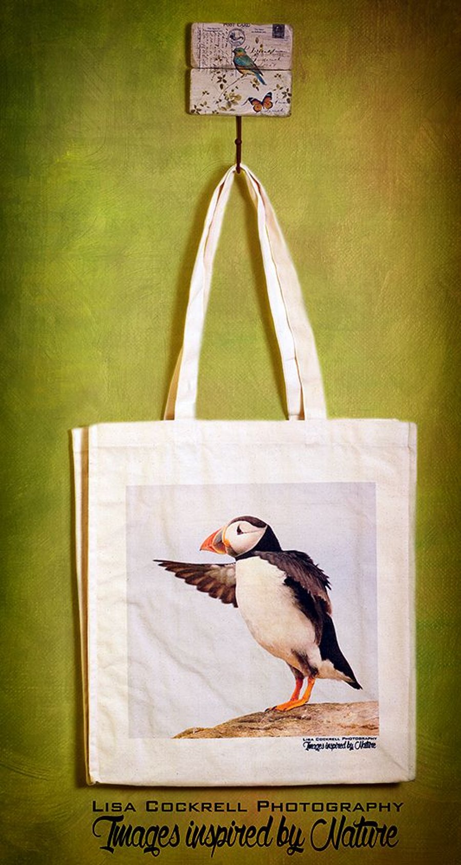 PUFFIN ROCK - TOTE BAGS INSPIRED BY NATURE FROM LISA COCKRELL PHOTOGRAPHY