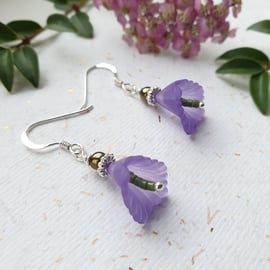 Purple Calla Lily Earrings