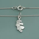 Petite Sterling Silver Oak Leaf Pendant – Strength and Endurance Jewellery