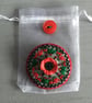 Hand Embroidered Poppy Brooch - Image 4