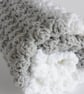 Grey and White Baby Blanket - Image 6