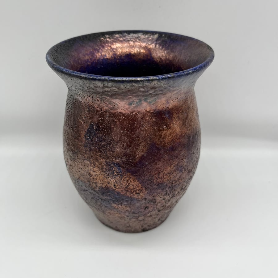 Rainbow Metallic Glazed Vase