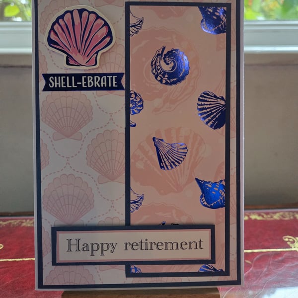 Shell themed Happy Retirement card