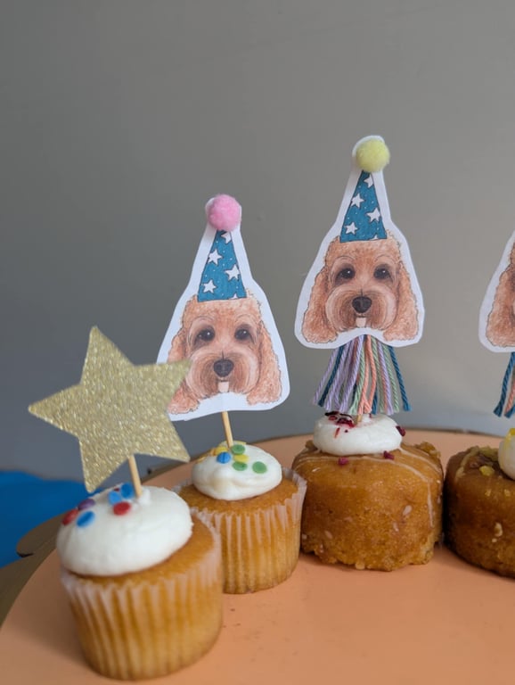 Cavapoo cake toppers
