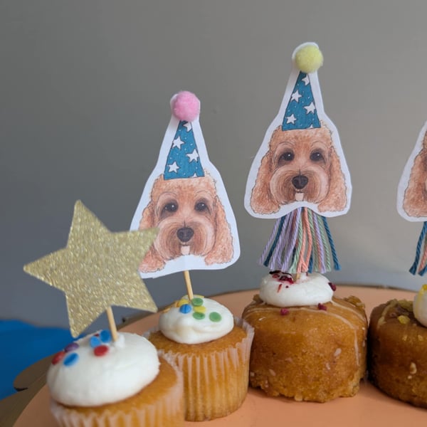 Cavapoo cake toppers