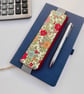  Pencil case for cover of book diary journal fun floral fabric