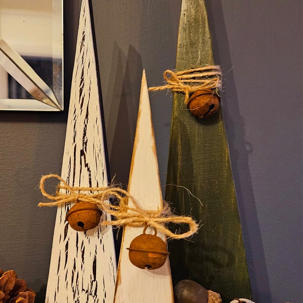 Nordic style wooden christmas tree set