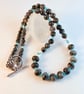 Faceted Amazonite And Larvikite Necklace - Handmade In Devon - Image 9