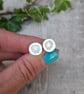 Sterling Silver Daisy Flower Disc Stud Earrings - JBJ3022 - Image 3