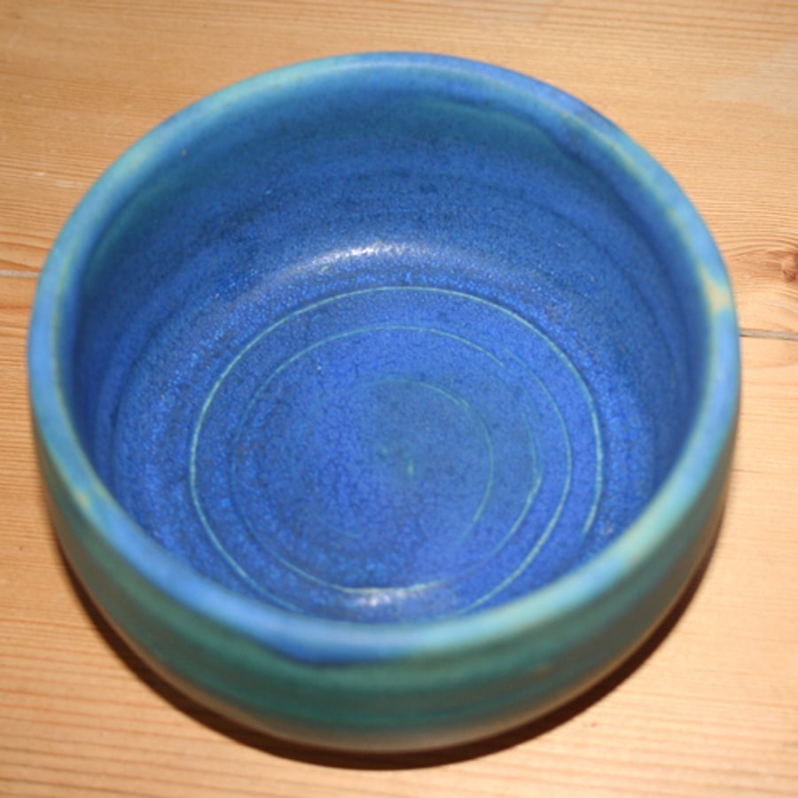 Turquoise Blue ceramic bowl 