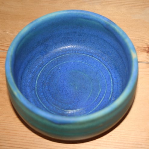 Turquoise Blue ceramic bowl 