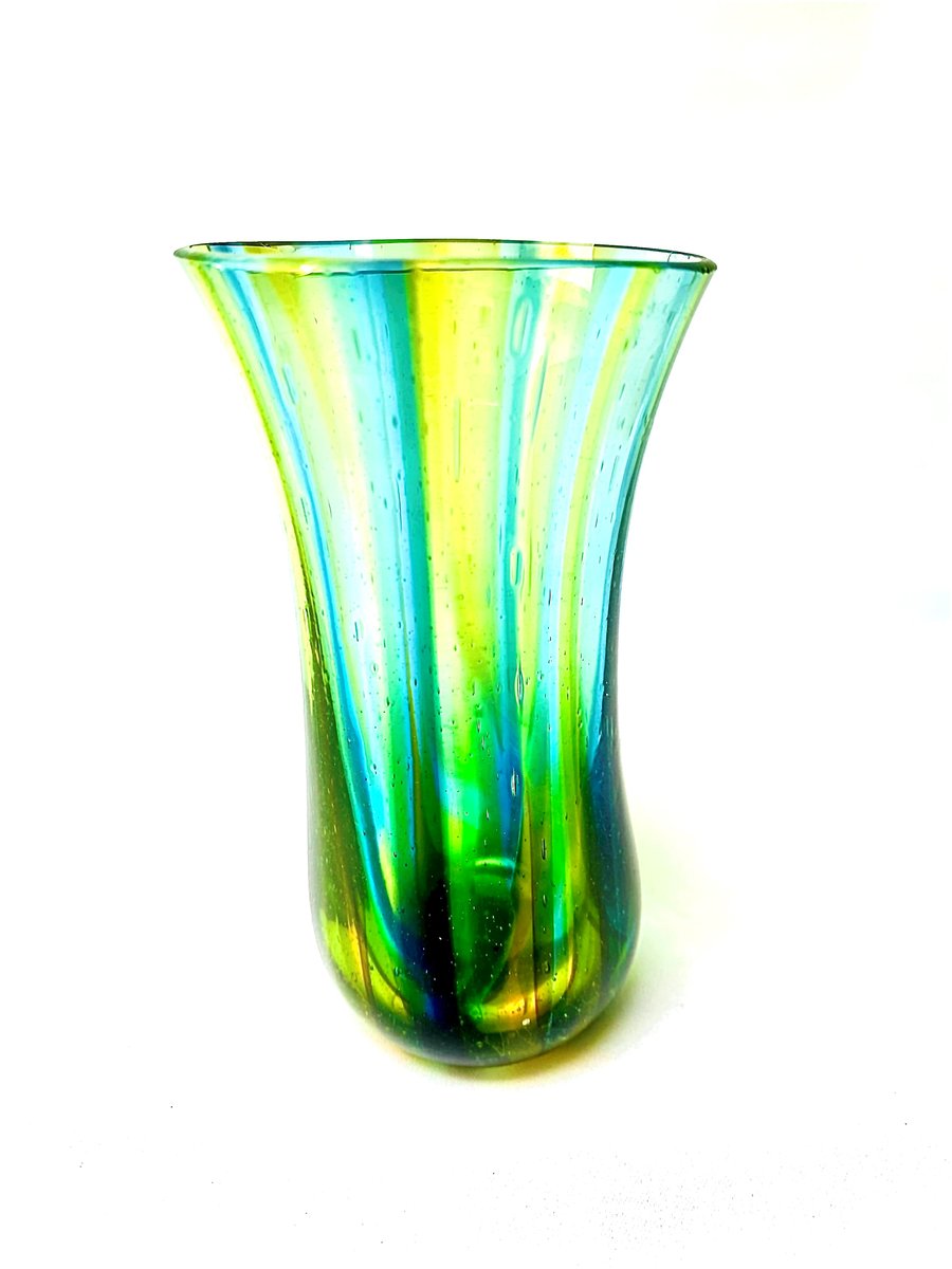 Fused Glass Bud Vase