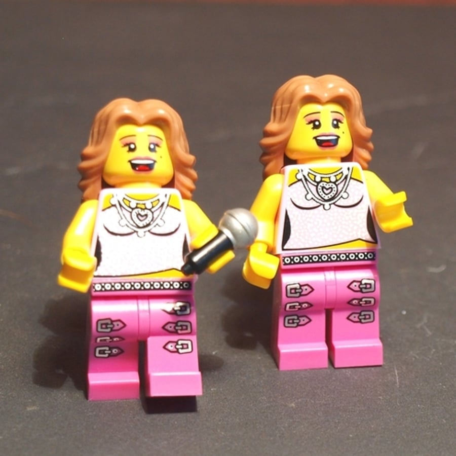 LEGO (r) Pop Star Cufflinks Who is Your Favourite Diva