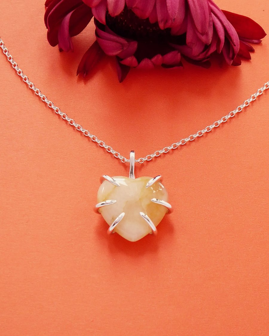 Golden Healer Quartz Love Bug Pendant