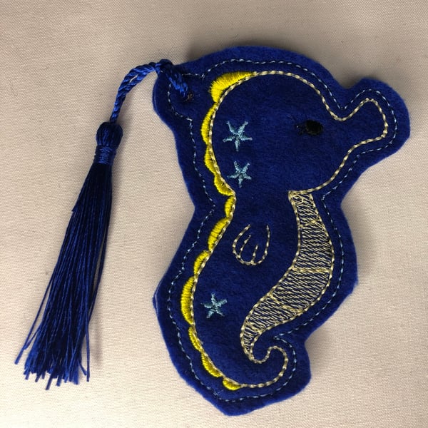 Felt Seahorse Bookmark