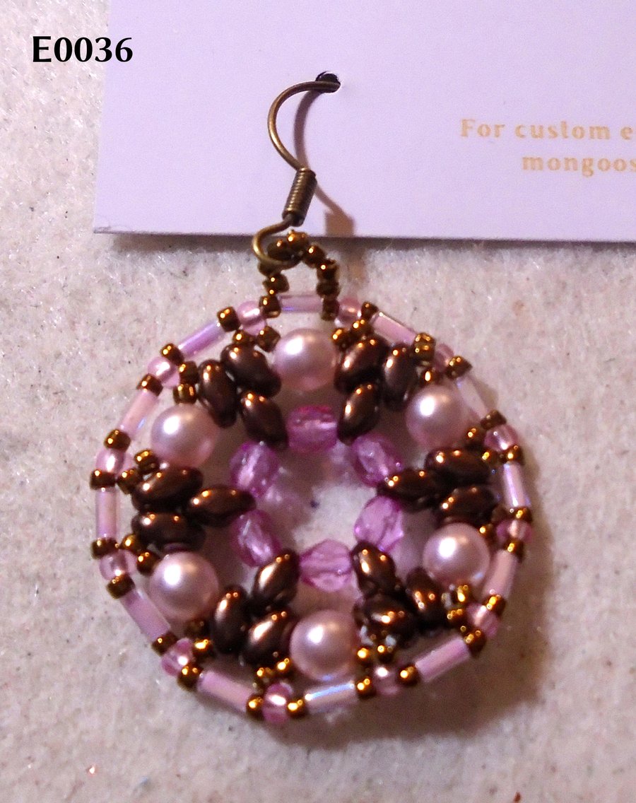 1920s-style bead earrings (customisable)