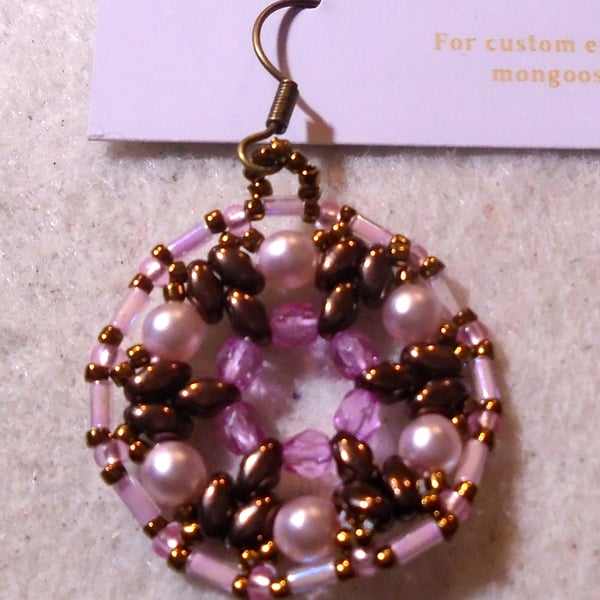 1920s-style bead earrings (customisable)