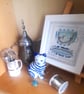 A Wire Blue & White Cup of Tea. Handmade Artwork. Perfect for Tea Lovers!!! - Image 5