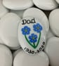 Forget me not Keepsake Pebble Stone, Memorial Grave, Sympathy Gift, Loss, 
