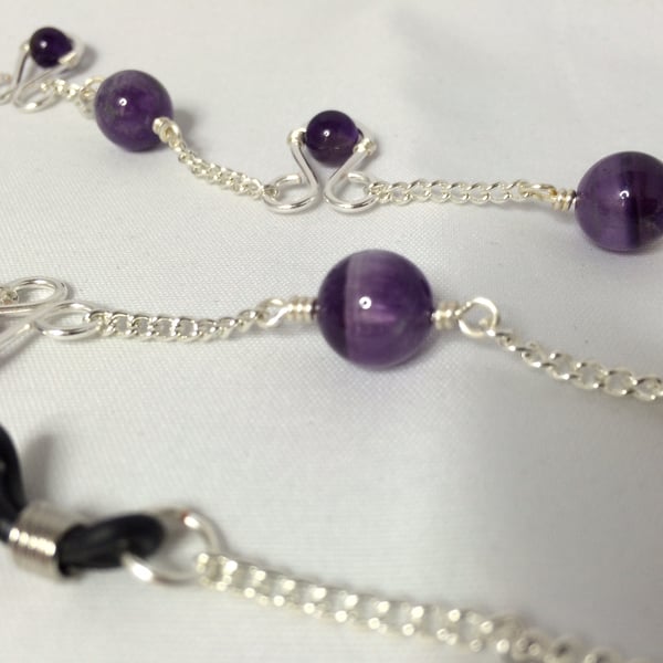 Amethyst loop lanyard