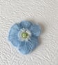 Crocheted Mohair Flower  Appliqué Accessories Unique Handmade Crafts  - Image 3