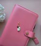 Planner Charm Blush Cute Stationery Cup Clip On Dangle Charm