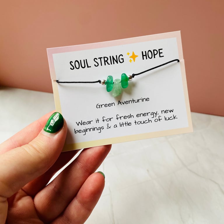 Soul String Crystal Chip Bracelet