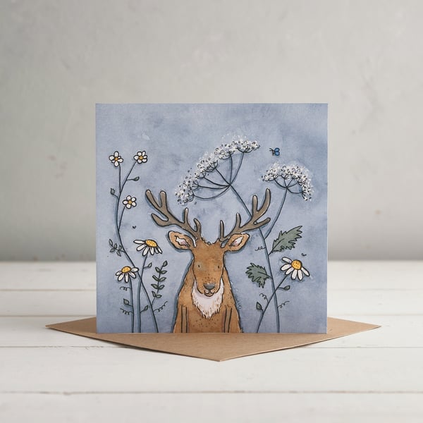 Stag Greetings card