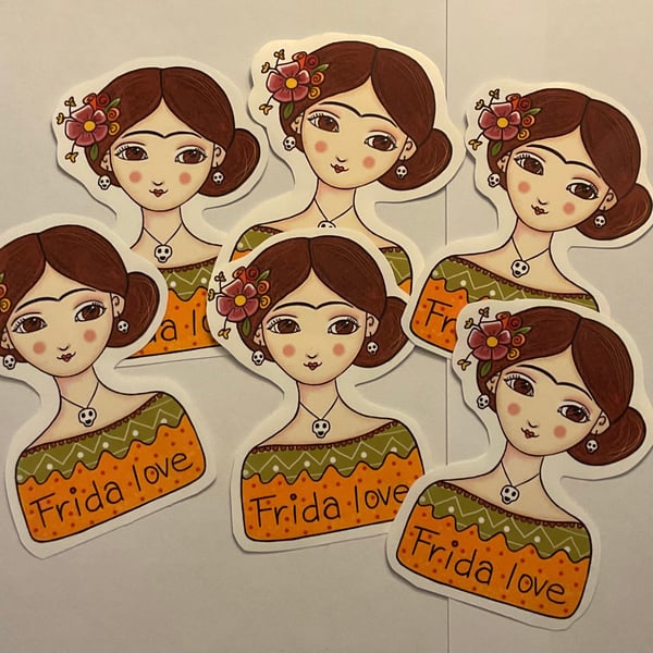 Frida Love sticker set of six