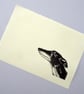 Black Sighthound Lino Print - Greyhound, Whippet, Galgo, Lurcher, dog dad, - Image 2